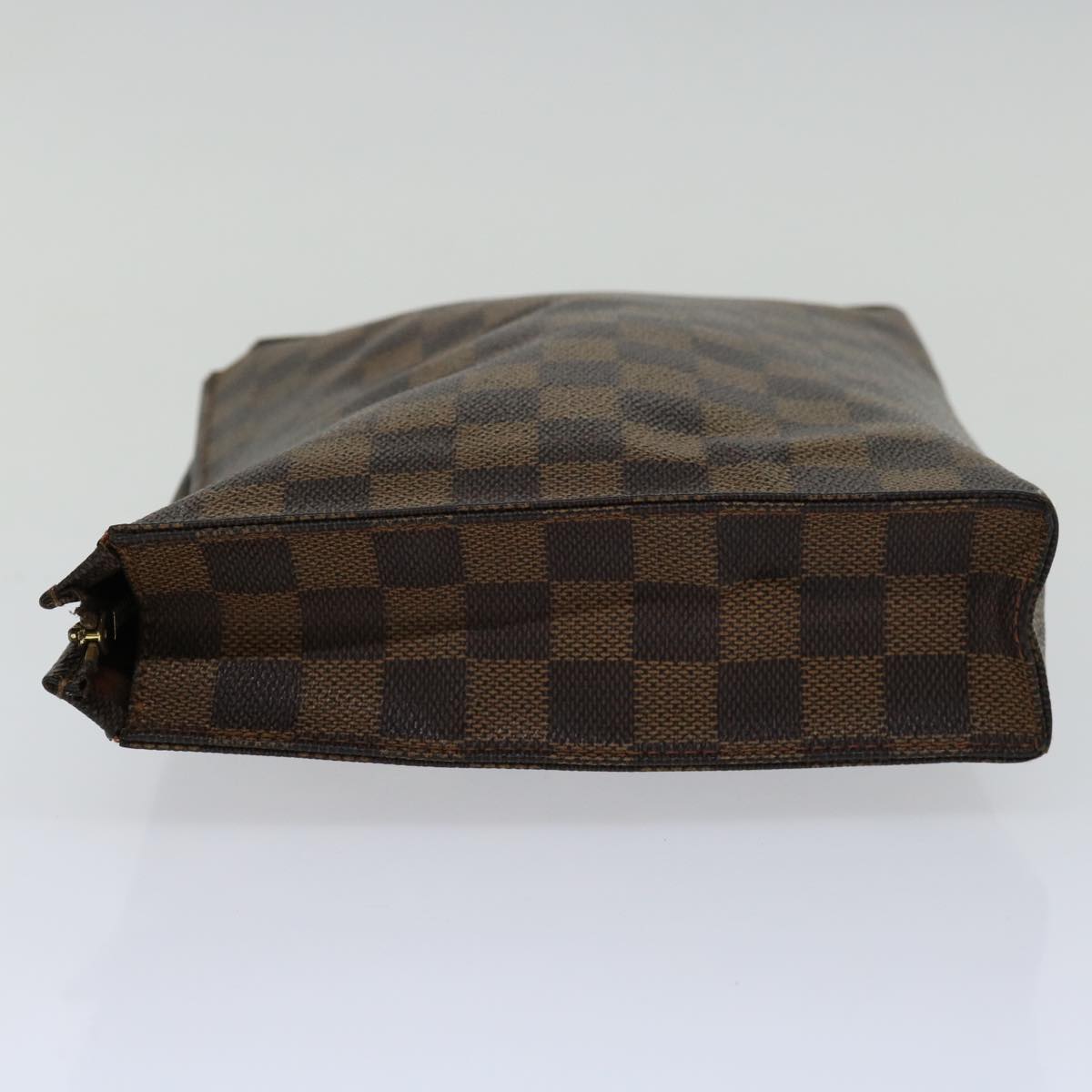 LOUIS VUITTON Damier Ebene Poche Toilette 26 Pouch N47543 LV Auth 70037