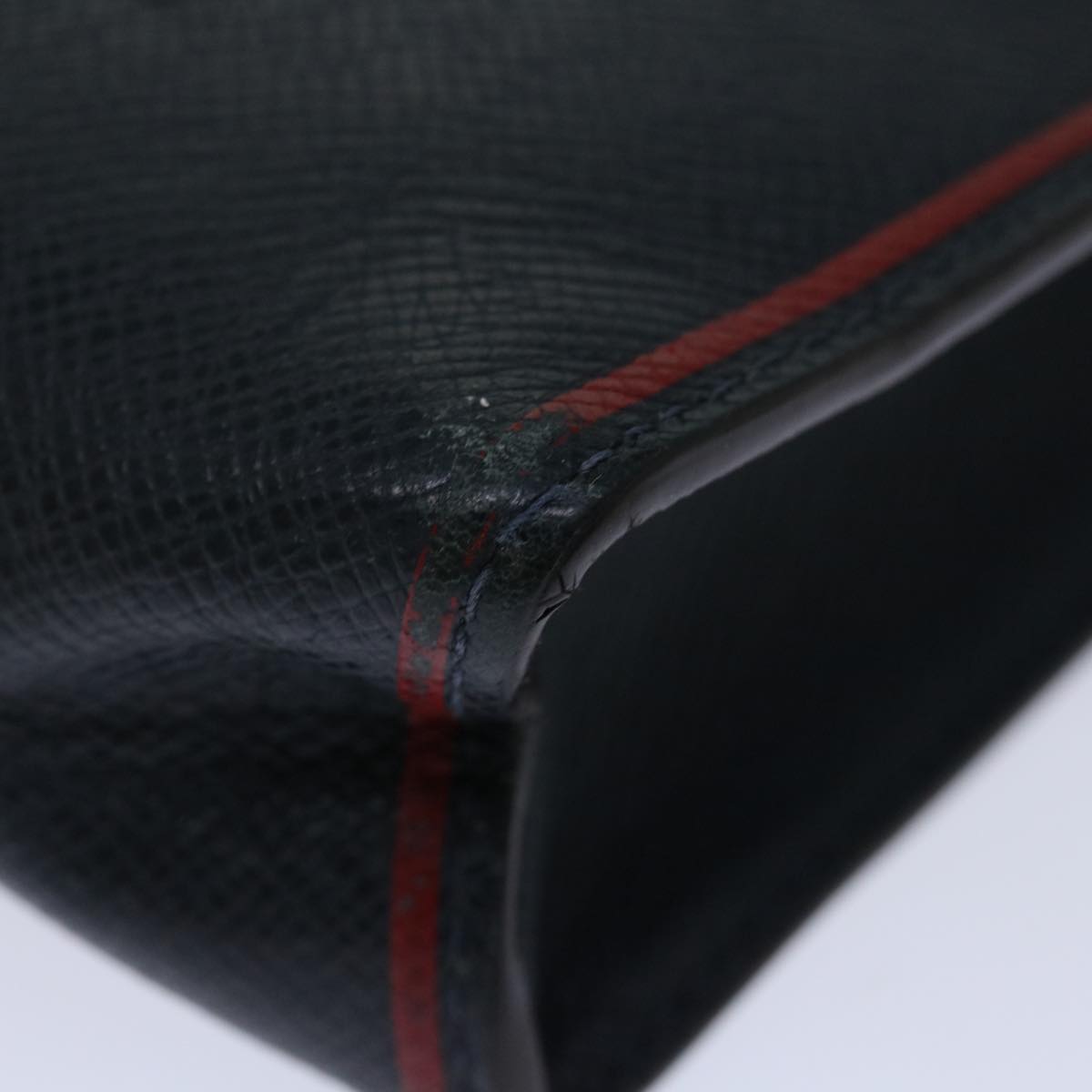 LOUIS VUITTON Taiga Pochette Voyager MM Clutch Bag Blue Marine M63394 Auth 70038