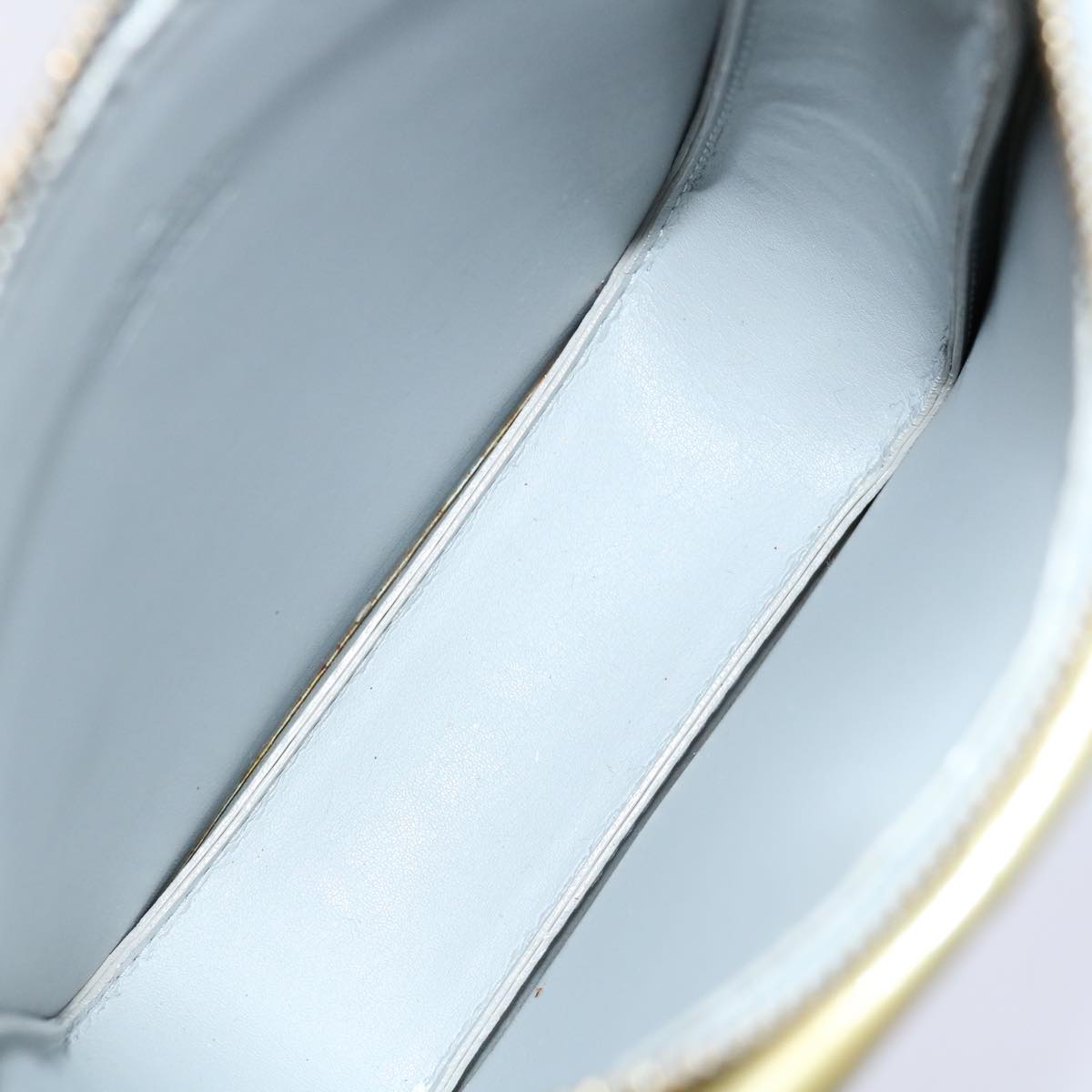 LOUIS VUITTON Monogram Vernis Motto Accessory Pouch Gris M91030 LV Auth 70044