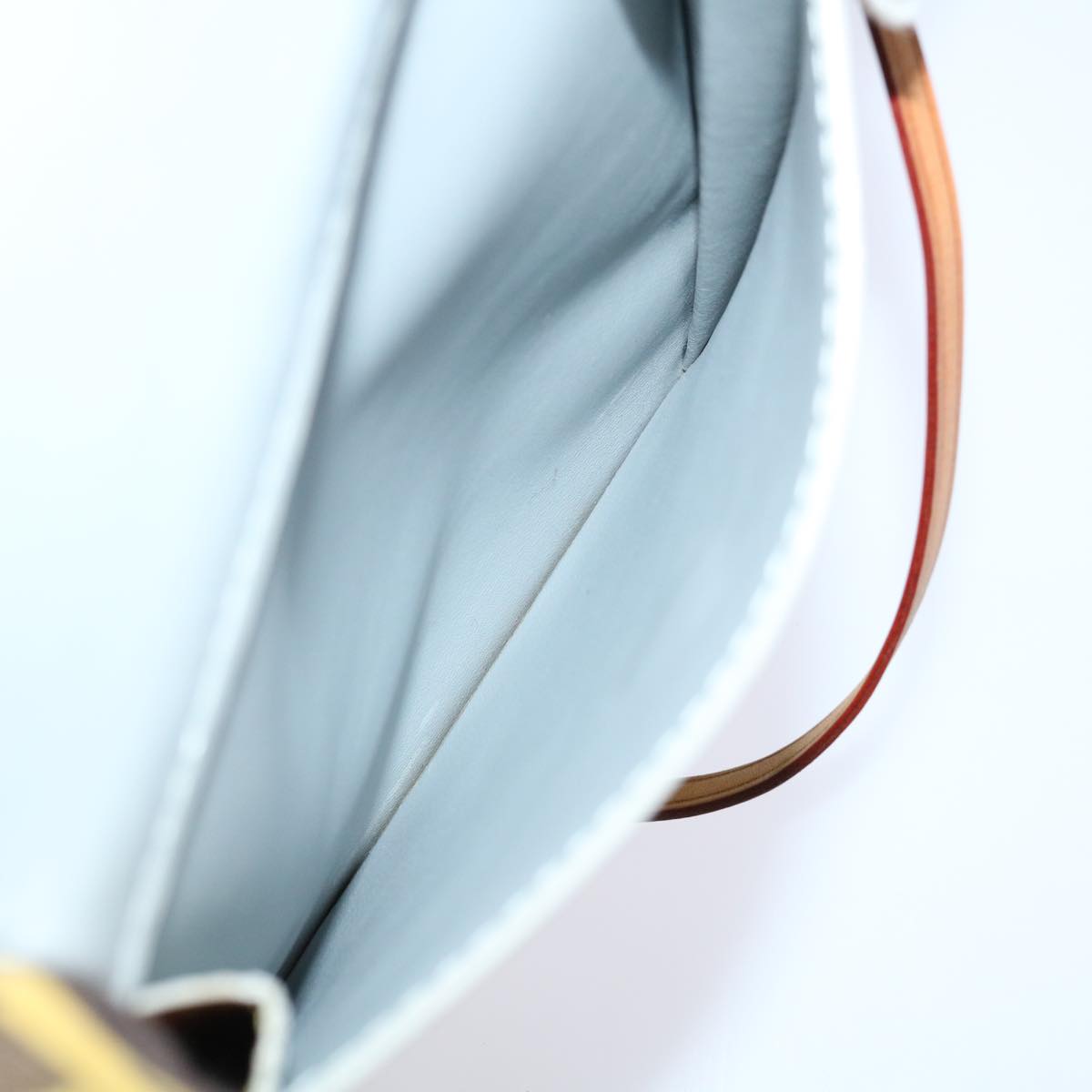 LOUIS VUITTON Monogram Vernis Motto Accessory Pouch Gris M91030 LV Auth 70044