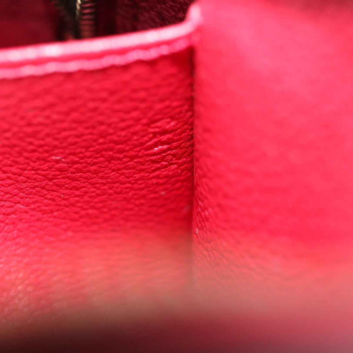 LOUIS VUITTON Vernis Rayure Pochette Cosmetic Pomme D'amour M91721 LV Auth 70046