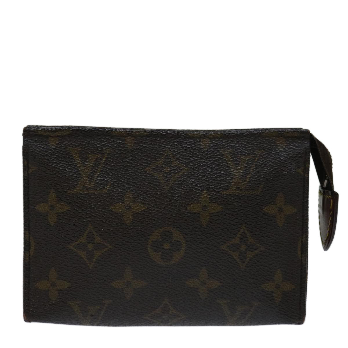LOUIS VUITTON Monogram Poche Toilette 15 Pouch M47546 LV Auth 70051