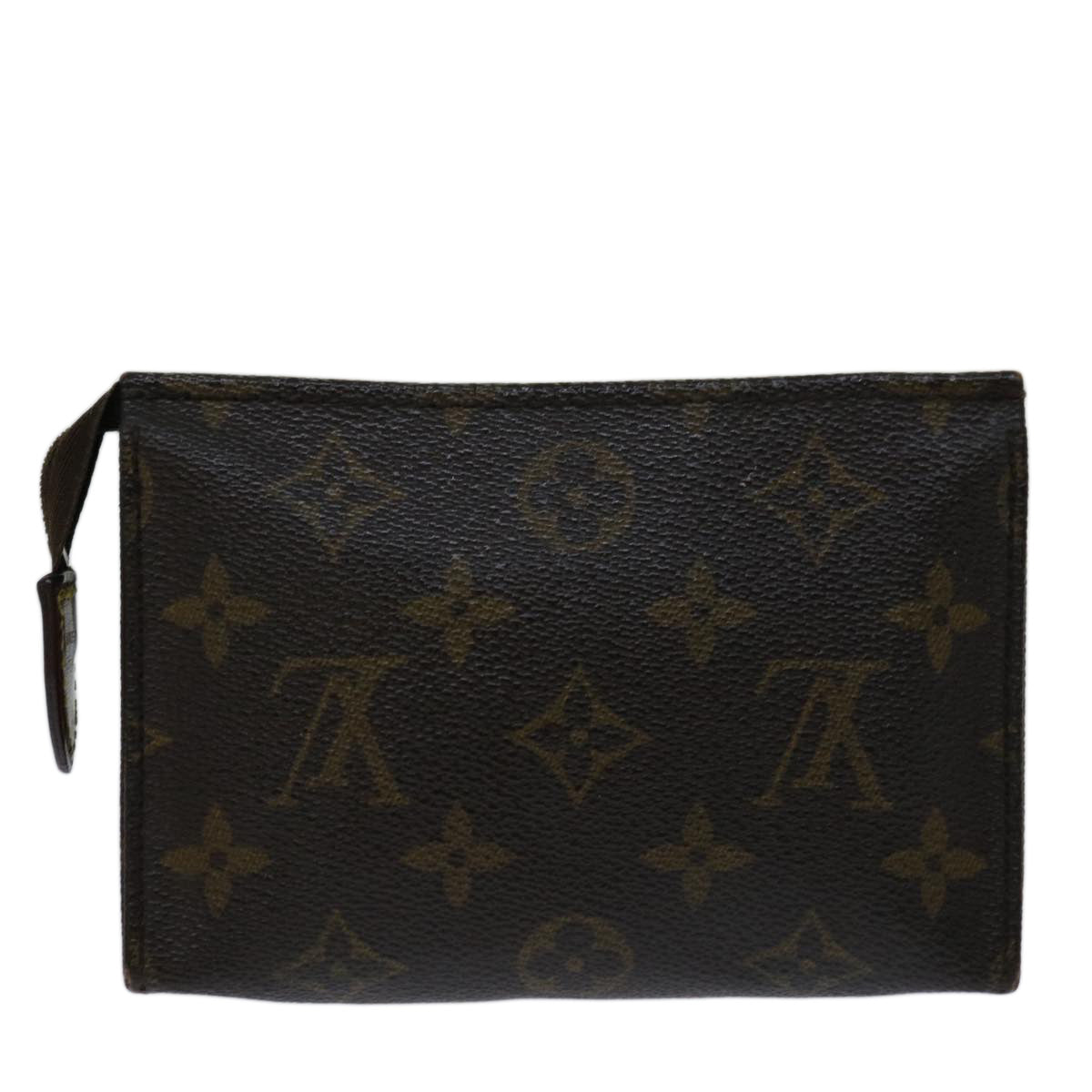 LOUIS VUITTON Monogram Poche Toilette 15 Pouch M47546 LV Auth 70051