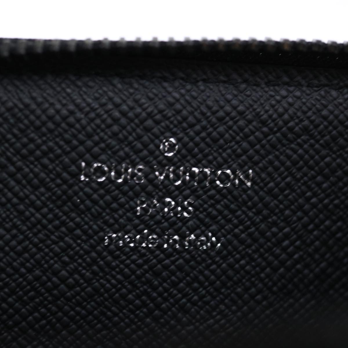 LOUIS VUITTON Monogram Eclipse Discovery Compact Wallet M67630 LV Auth 70054SM