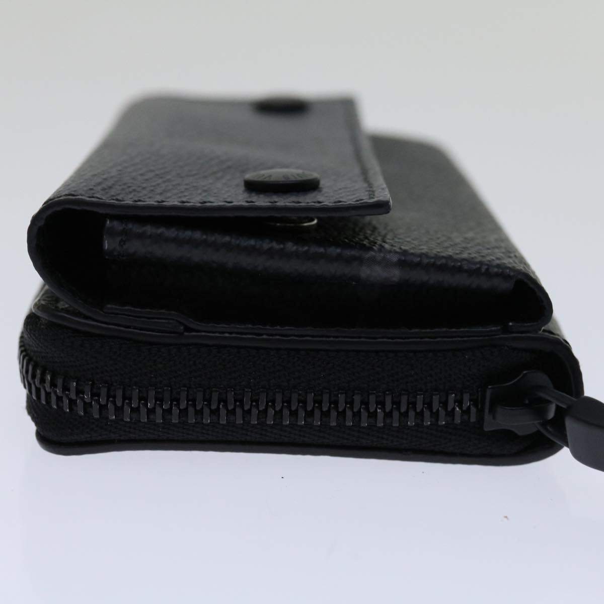 LOUIS VUITTON Monogram Eclipse Discovery Compact Wallet M67630 LV Auth 70054SM