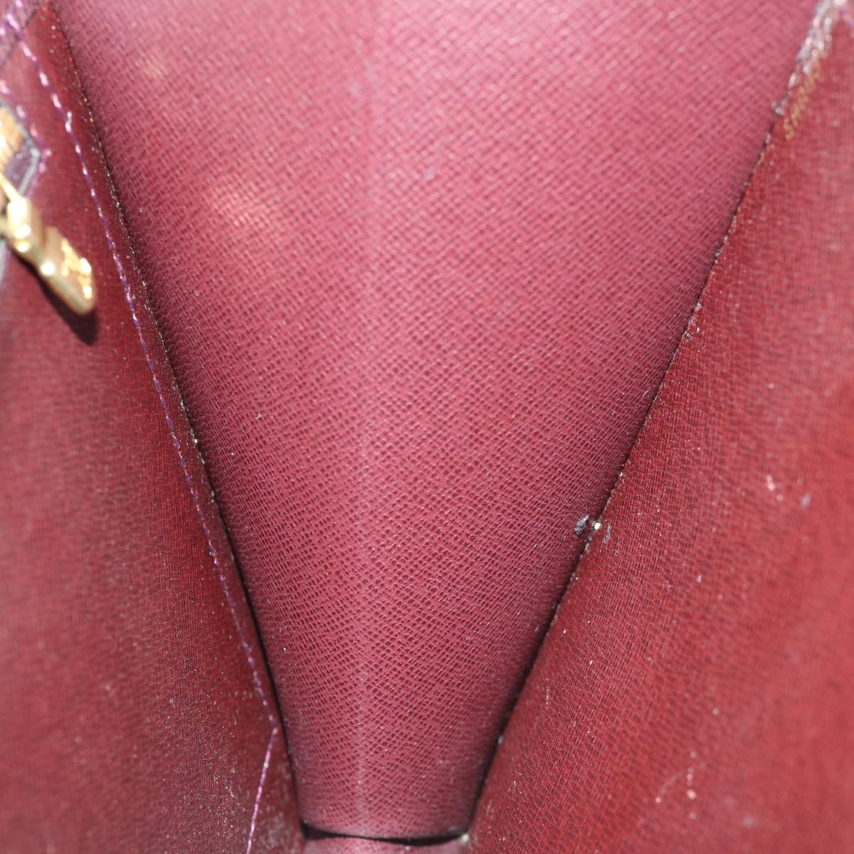 LOUIS VUITTON Taiga Monceau 28 Hand Bag 2way Acajou M32062 LV Auth 70071