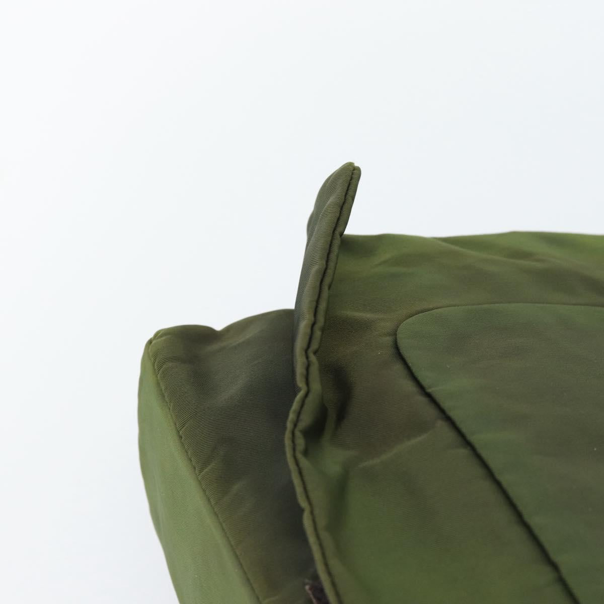 PRADA Shoulder Bag Nylon Khaki Auth 70210