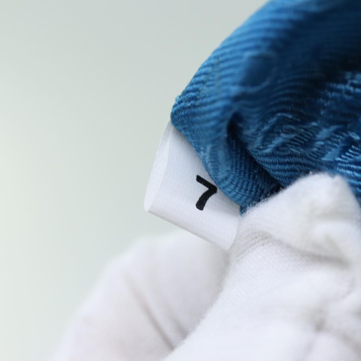 PRADA Accessory Pouch Nylon Light Blue Auth 70224