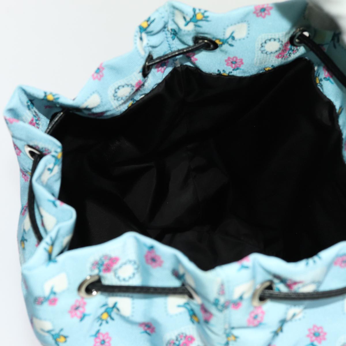 Miu Miu Purse Pouch Nylon Light Blue Auth 70349