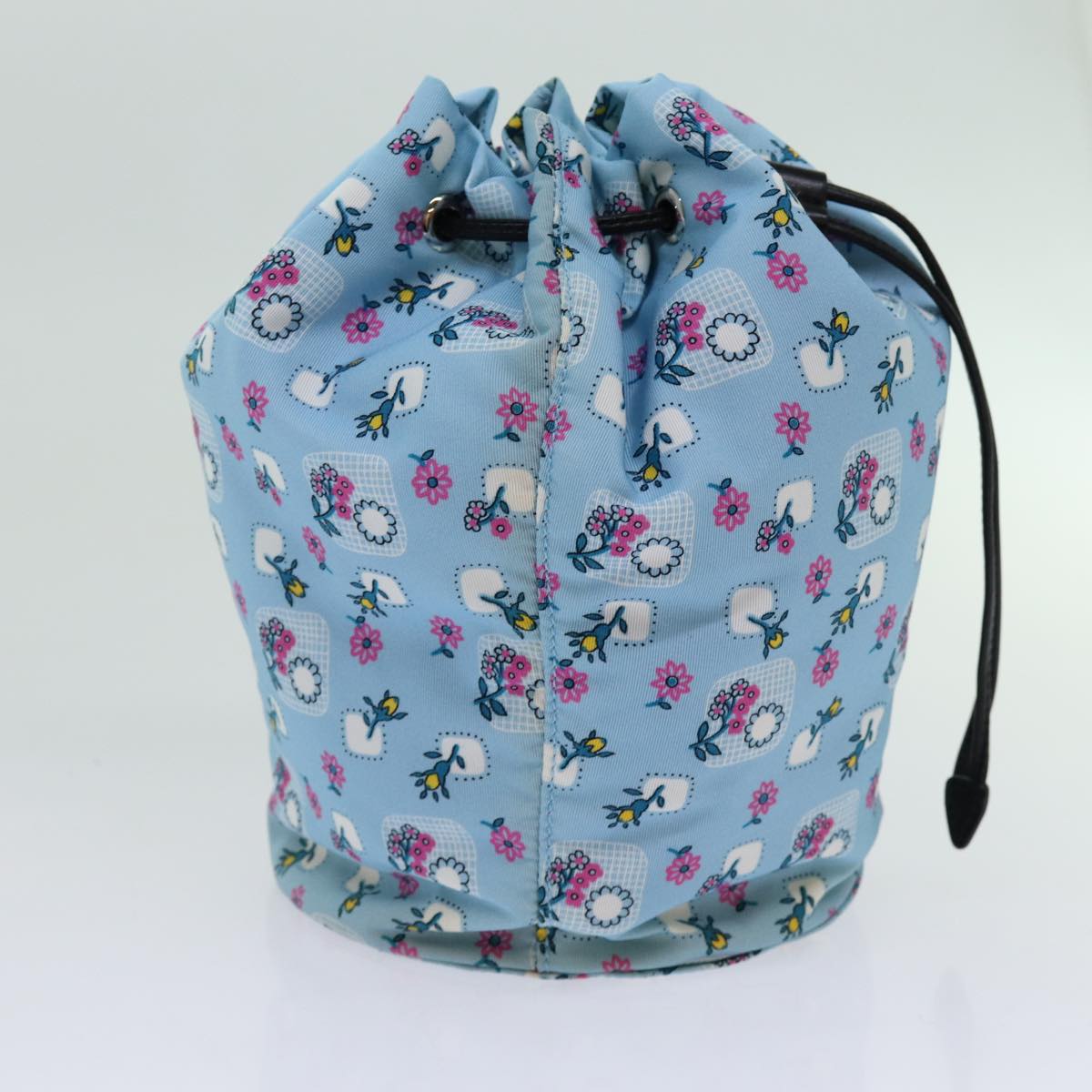 Miu Miu Purse Pouch Nylon Light Blue Auth 70349