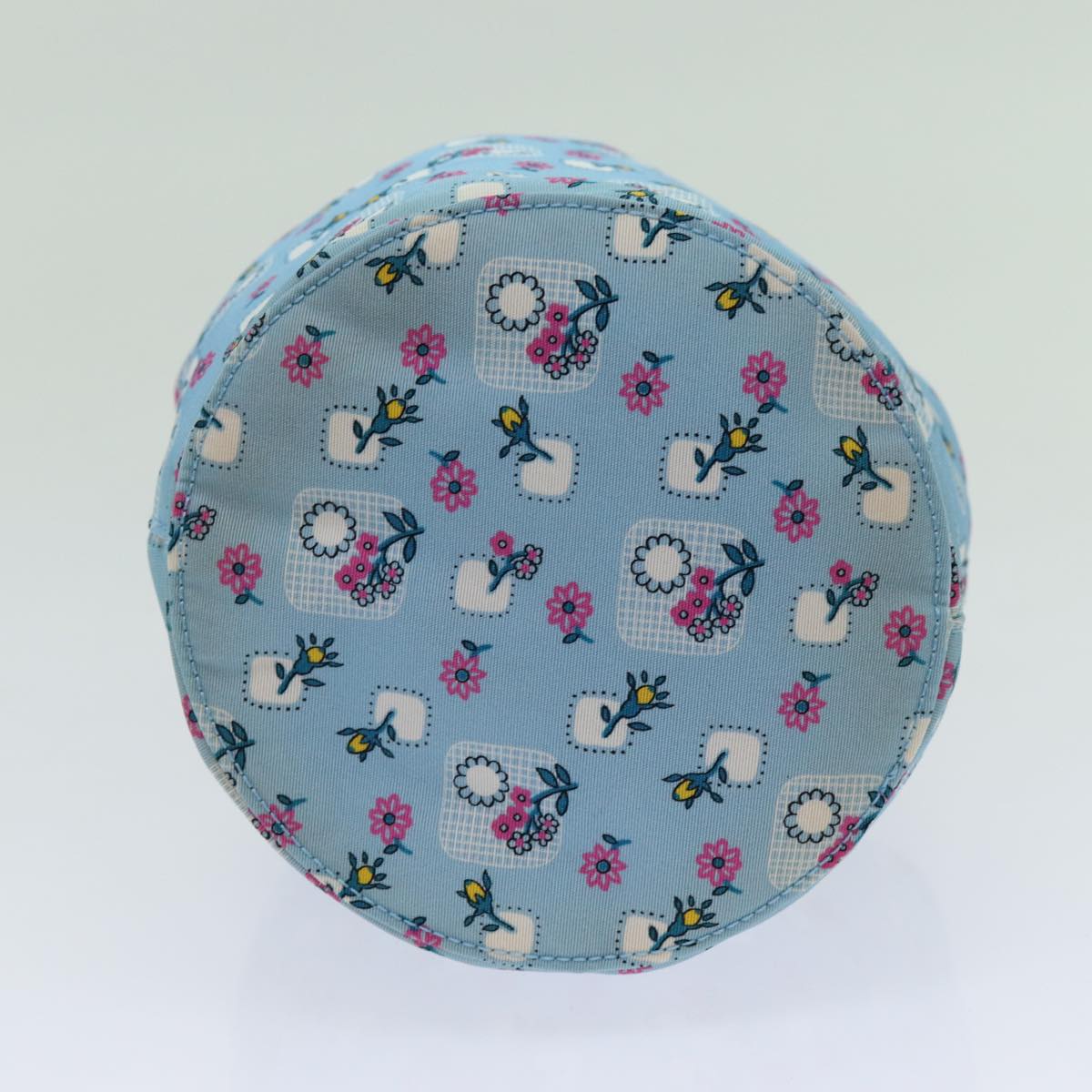 Miu Miu Purse Pouch Nylon Light Blue Auth 70349