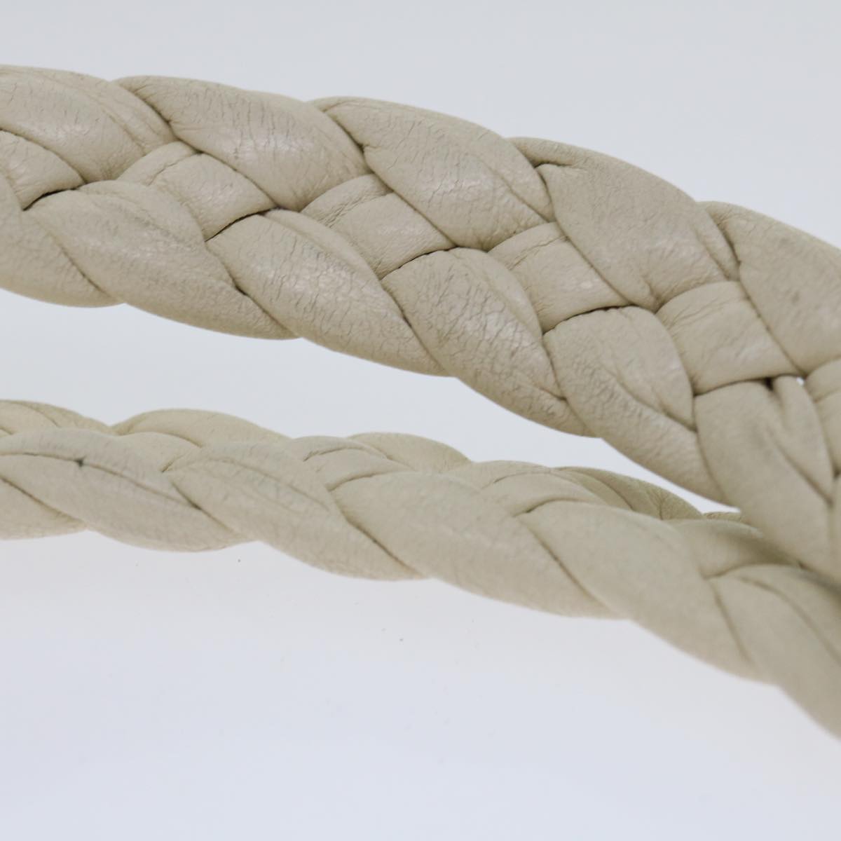 Salvatore Ferragamo Tote Bag Vinyl Beige 293578 Auth 70358