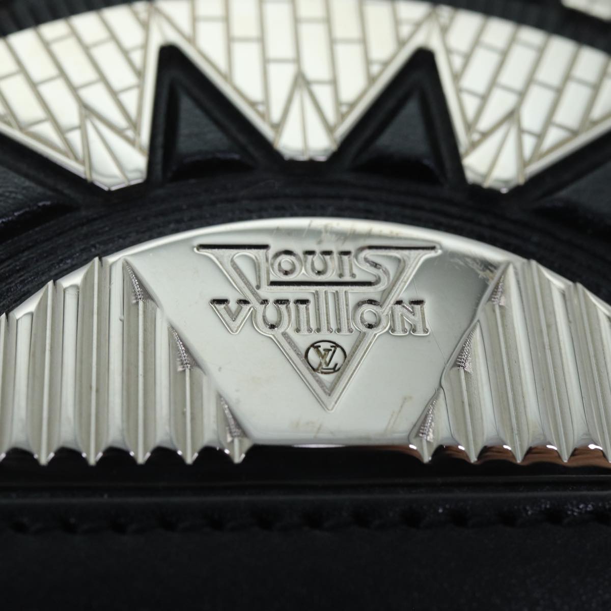 LOUIS VUITTON LV Buildings Minodiere Hand Bag Black M55728 LV Auth 70445SM