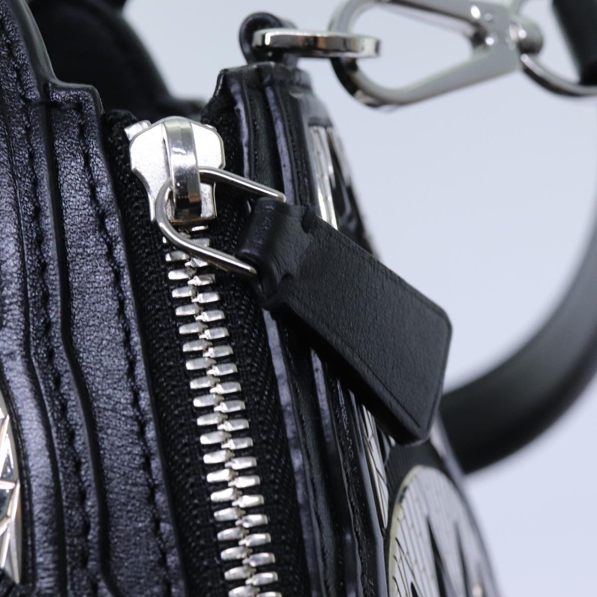 LOUIS VUITTON LV Buildings Minodiere Hand Bag Black M55728 LV Auth 70445SM