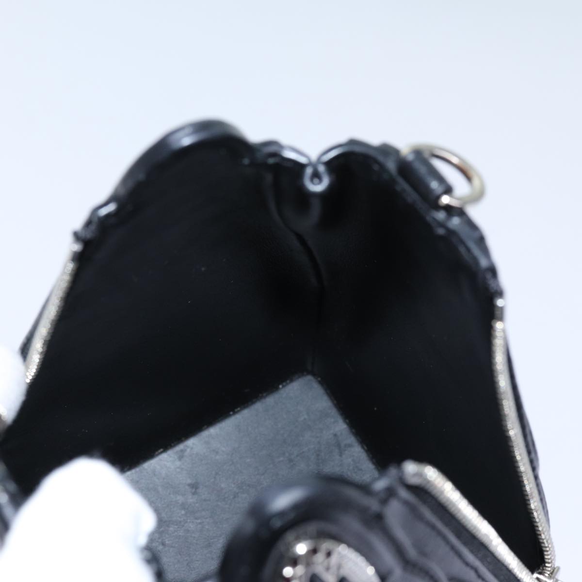 LOUIS VUITTON LV Buildings Minodiere Hand Bag Black M55728 LV Auth 70445SM