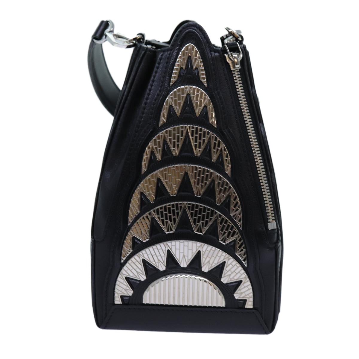 LOUIS VUITTON LV Buildings Minodiere Hand Bag Black M55728 LV Auth 70445SM