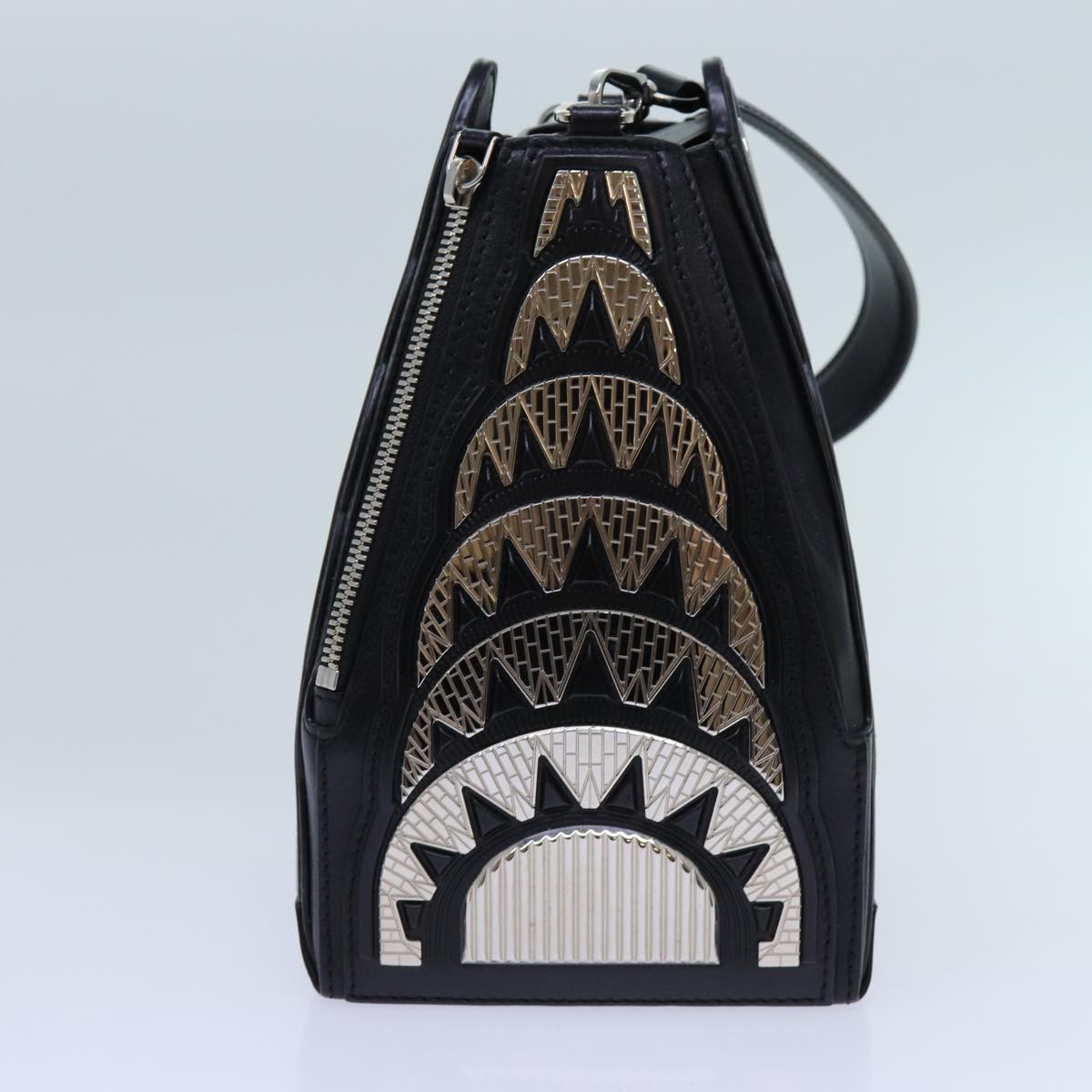 LOUIS VUITTON LV Buildings Minodiere Hand Bag Black M55728 LV Auth 70445SM