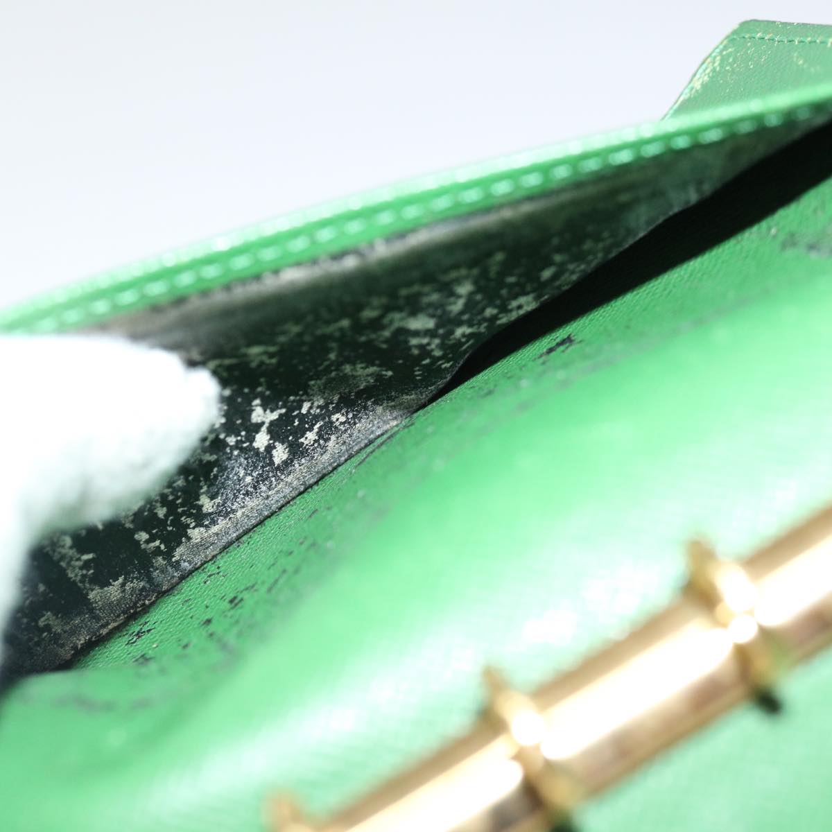 LOUIS VUITTON Epi Agenda PM Day Planner Cover Green R20054 LV Auth 70466