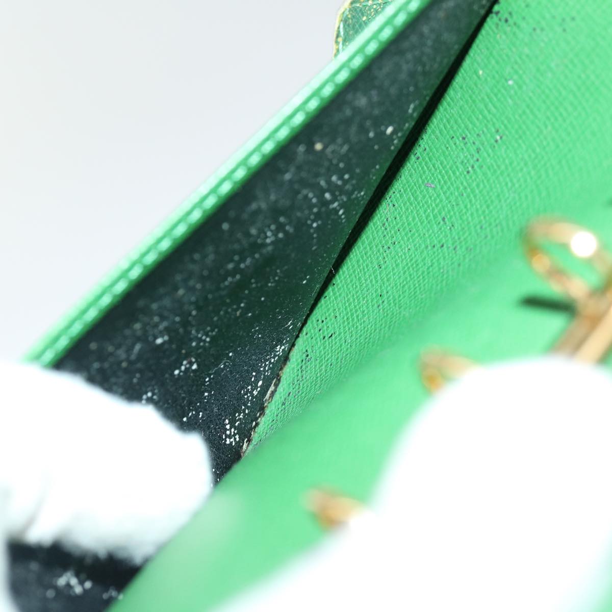 LOUIS VUITTON Epi Agenda PM Day Planner Cover Green R20054 LV Auth 70466