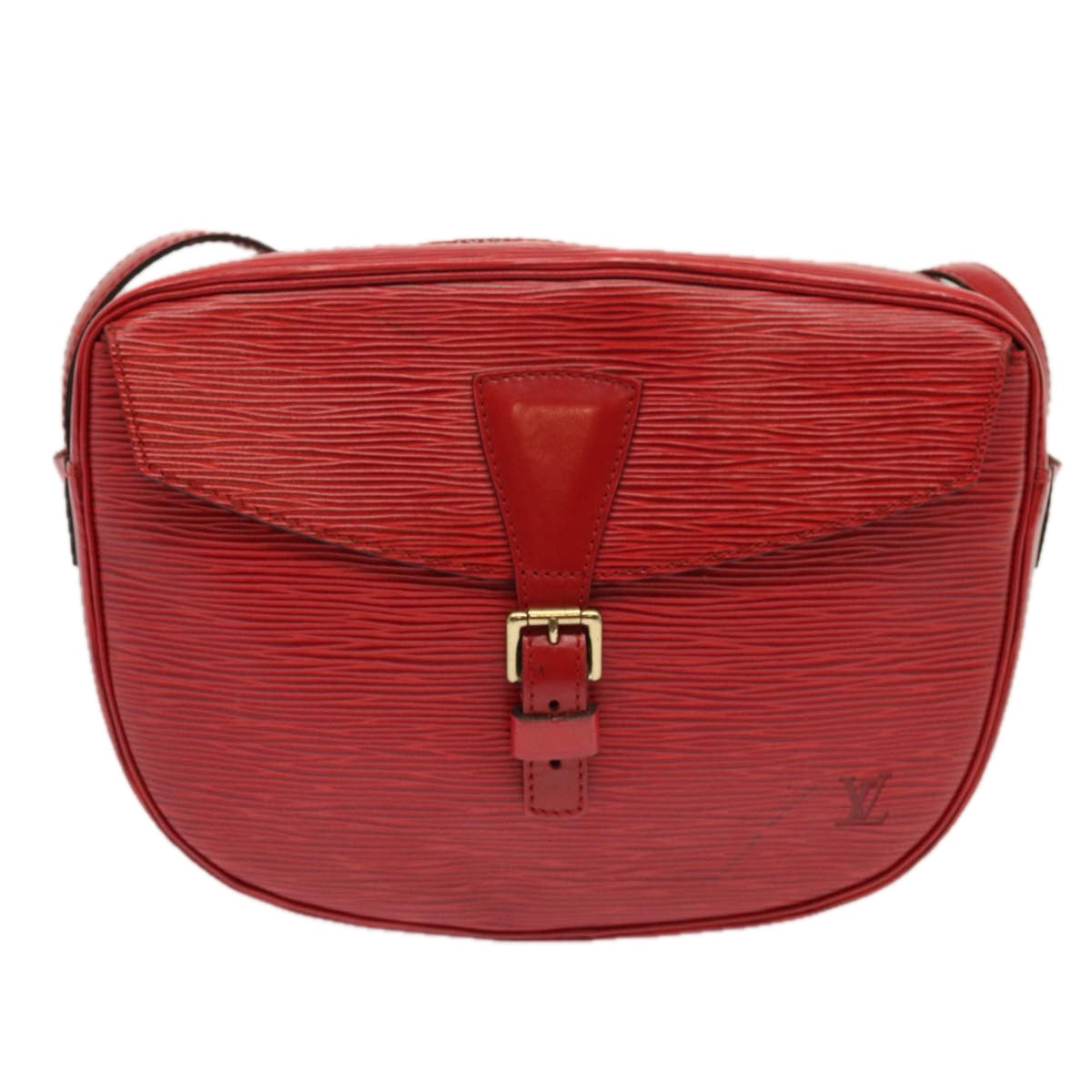 LOUIS VUITTON Epi Jeune Fille MM Shoulder Bag Red M52157 LV Auth 70508V