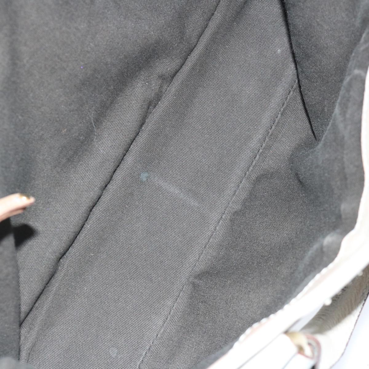 CELINE Hand Bag Leather Gray Auth 70597