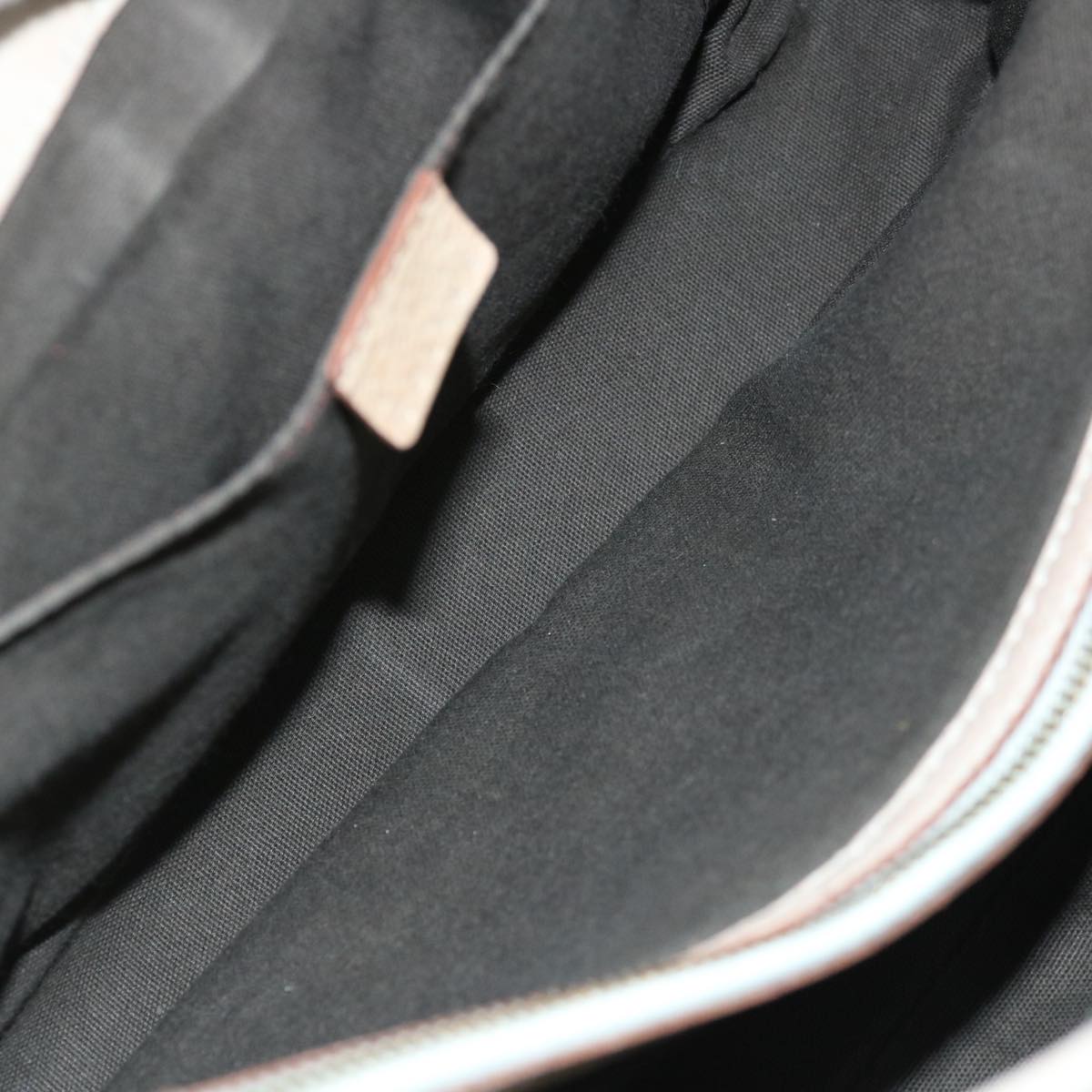 CELINE Hand Bag Leather Gray Auth 70597