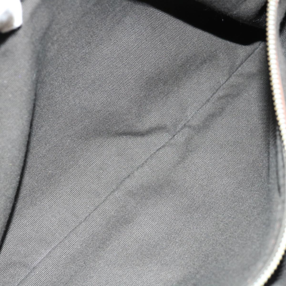 CELINE Hand Bag Leather Gray Auth 70597