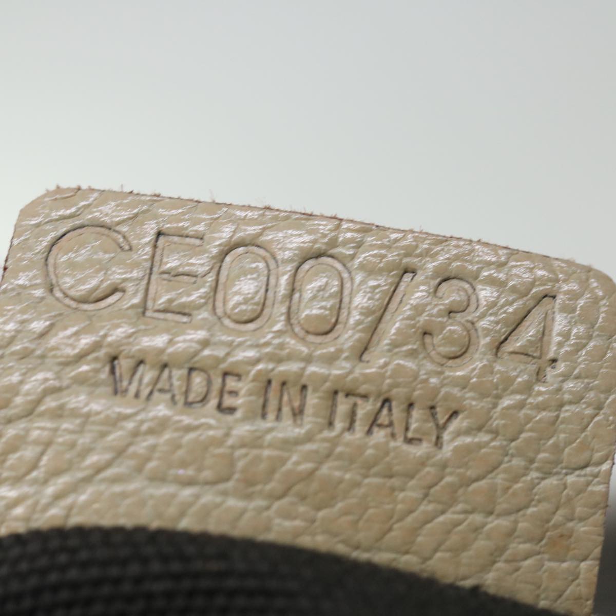 CELINE Hand Bag Leather Gray Auth 70597