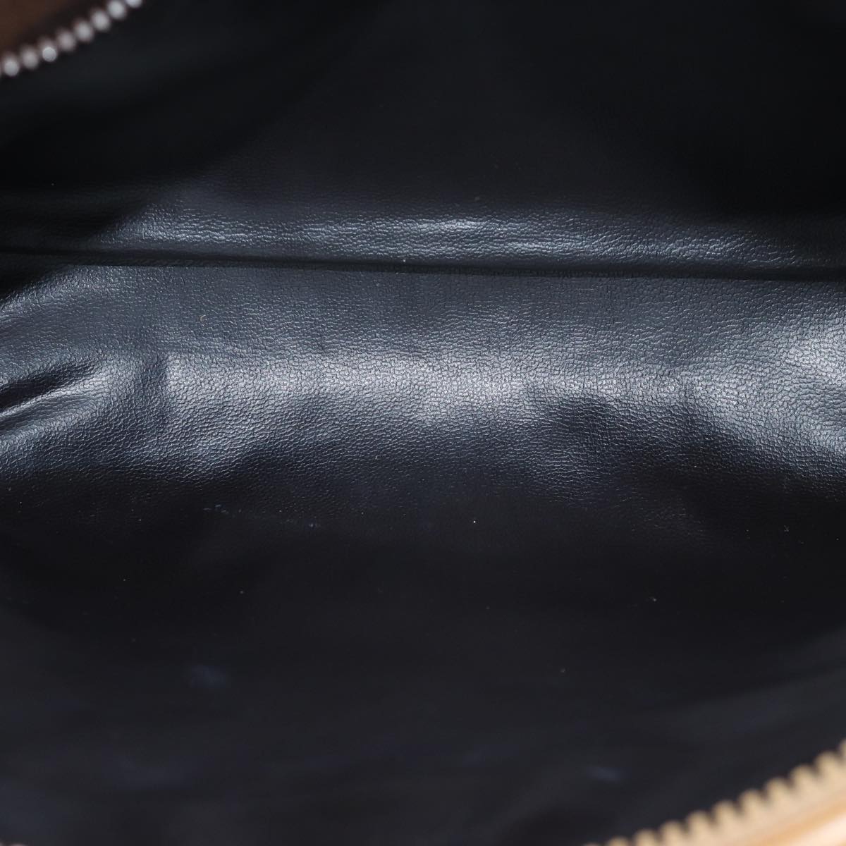 CELINE Macadam Canvas Clutch Bag Beige Auth 70658