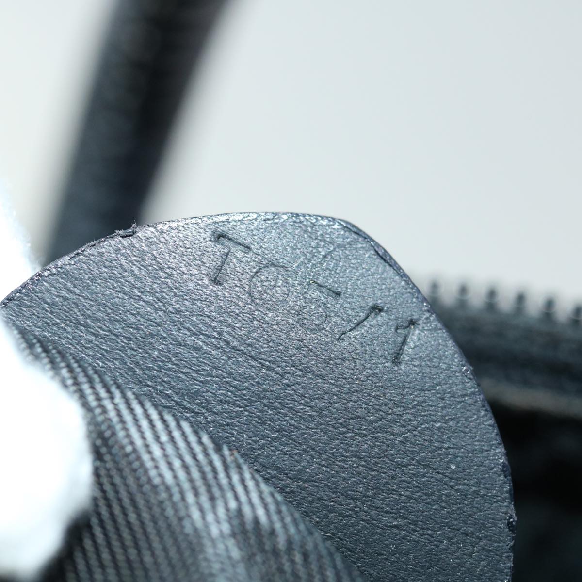 CELINE Hand Bag Nylon Black Auth 70673