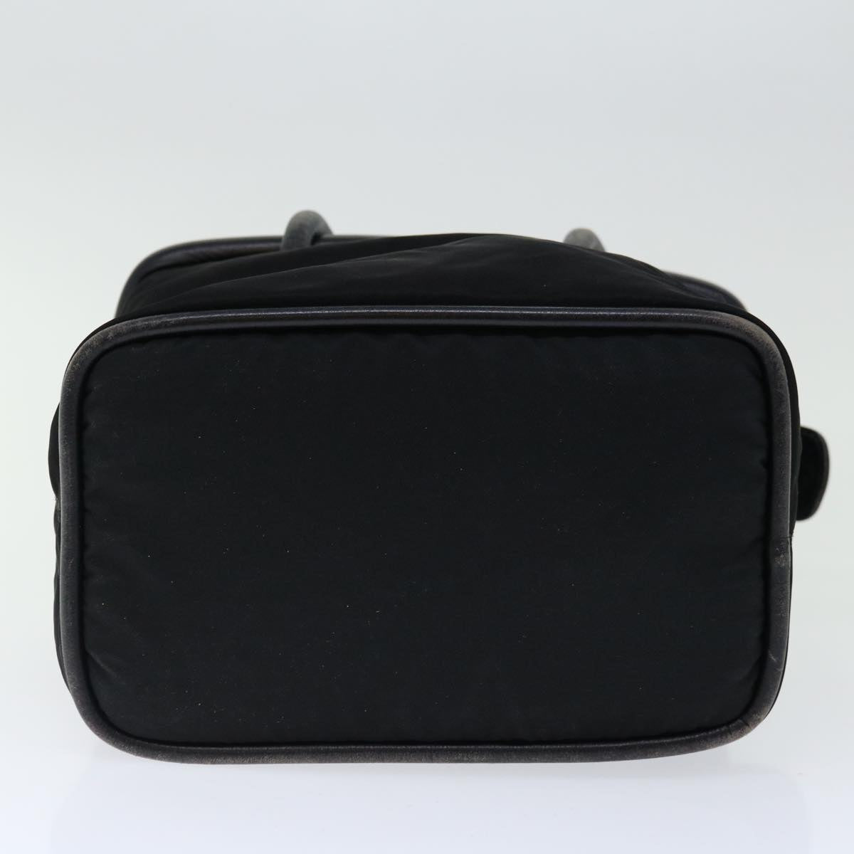 CELINE Hand Bag Nylon Black Auth 70673