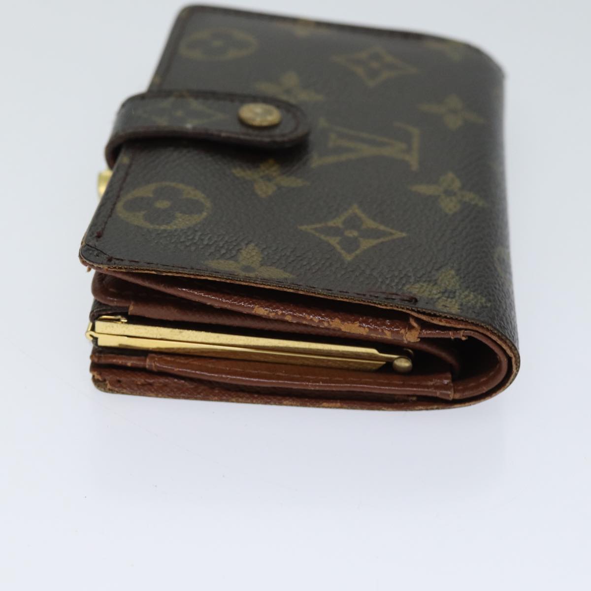 LOUIS VUITTON Monogram Porte Monnaie Billets Viennois Wallet M61663 Auth 70688