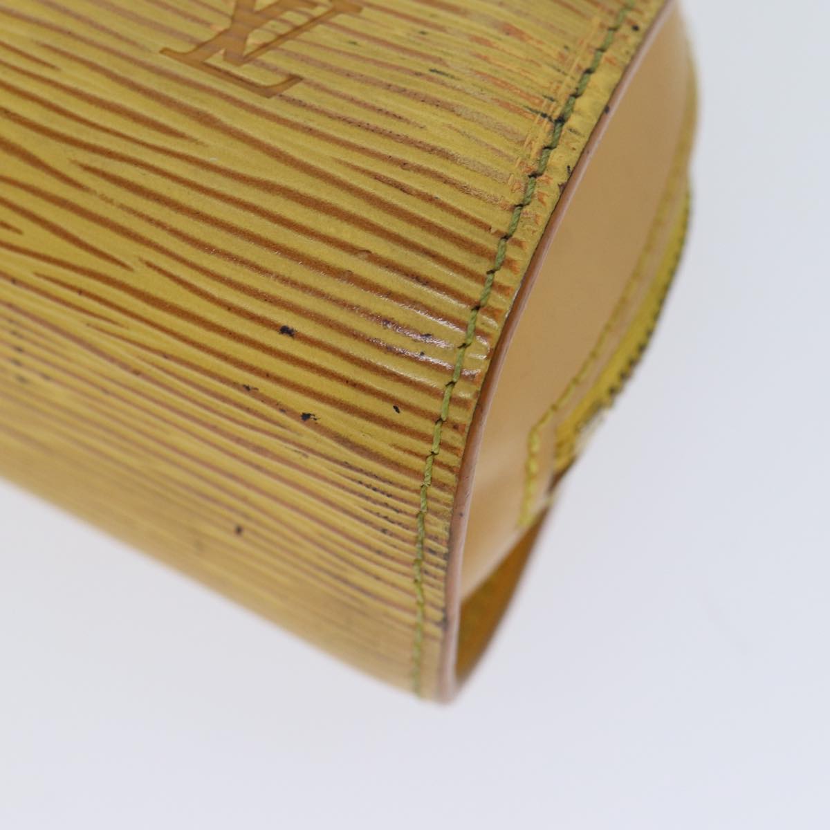 LOUIS VUITTON Epi Dauphine PM Pouch Yellow M48449 LV Auth 70694