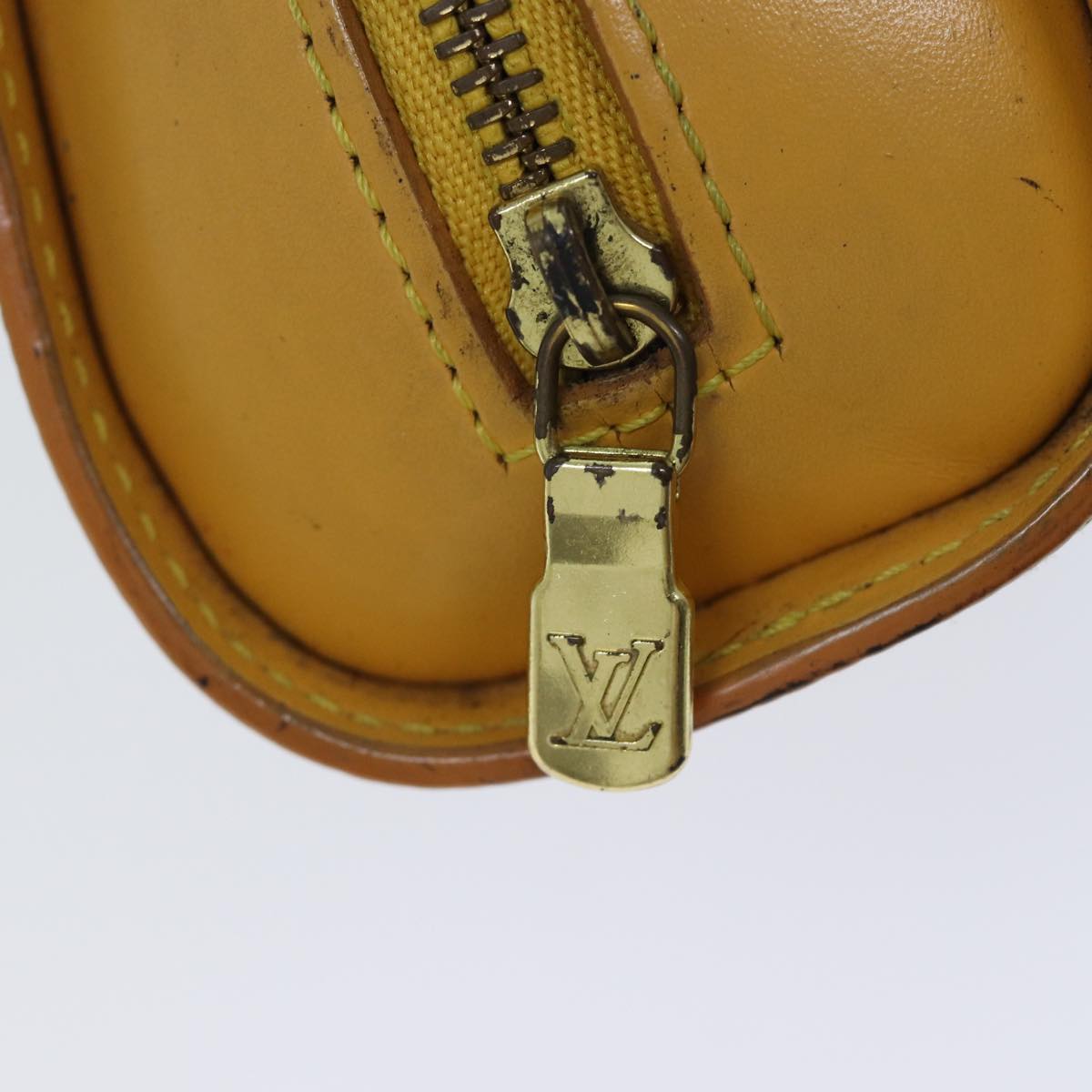 LOUIS VUITTON Epi Dauphine PM Pouch Yellow M48449 LV Auth 70694
