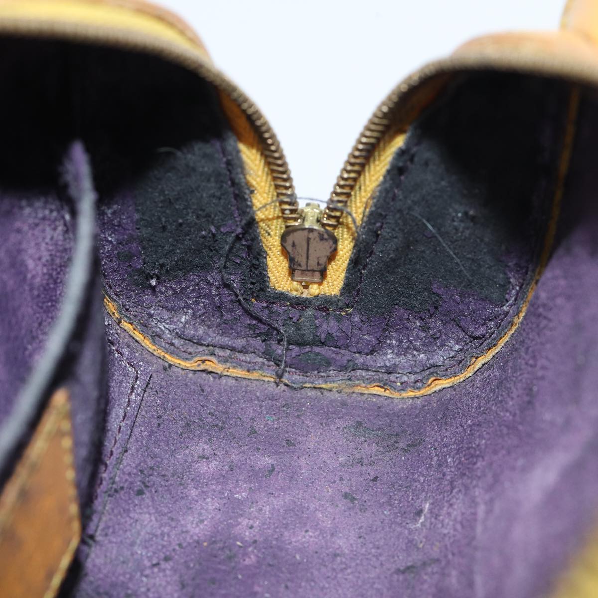 LOUIS VUITTON Epi Dauphine PM Pouch Yellow M48449 LV Auth 70694