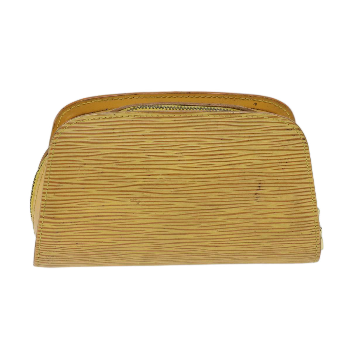 LOUIS VUITTON Epi Dauphine PM Pouch Yellow M48449 LV Auth 70694