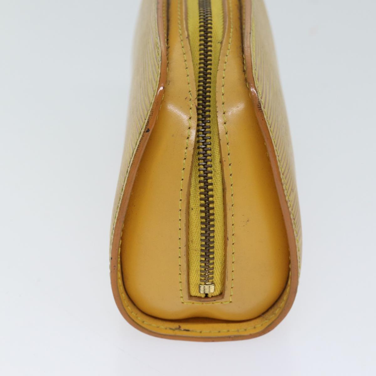 LOUIS VUITTON Epi Dauphine PM Pouch Yellow M48449 LV Auth 70694