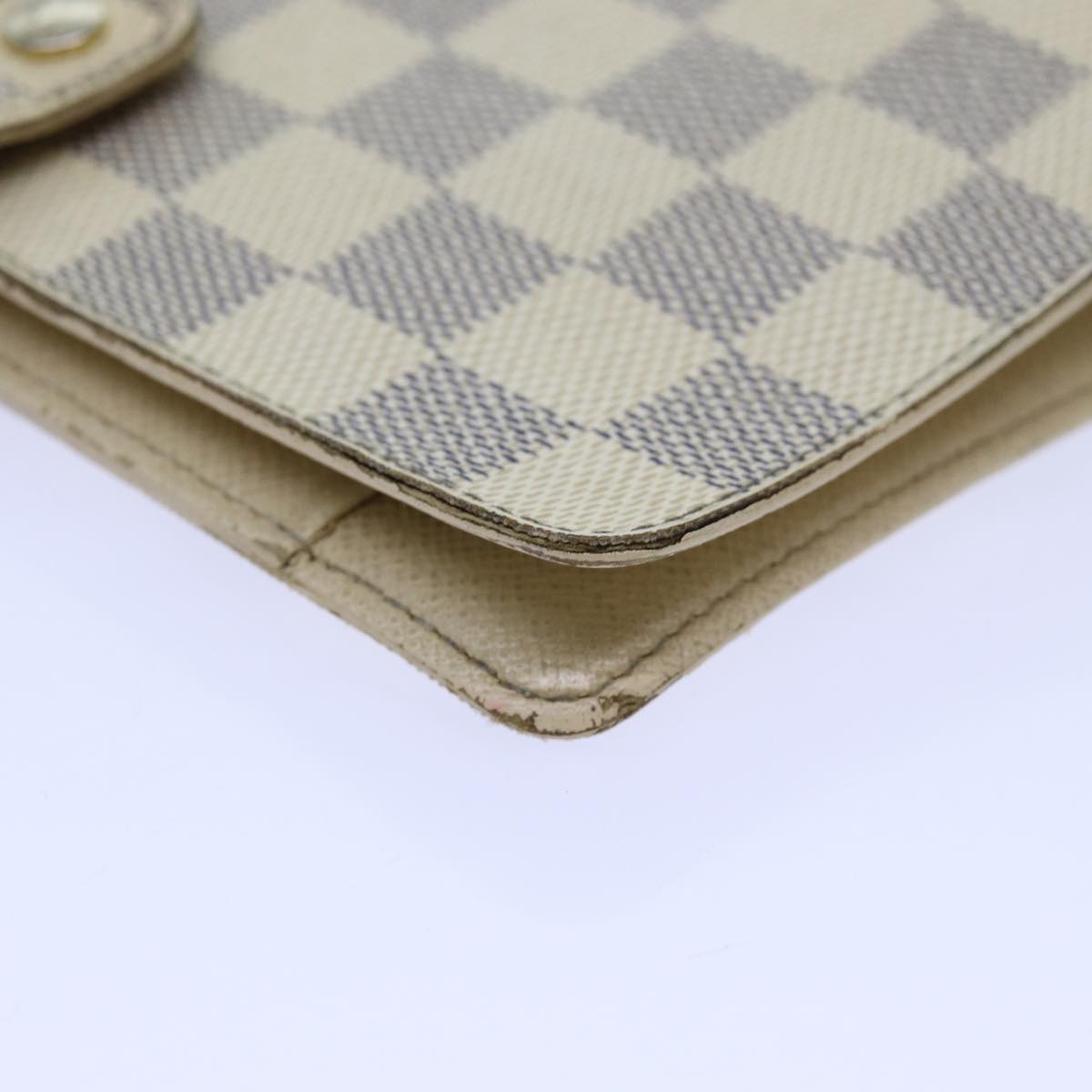 LOUIS VUITTON Damier Azur Agenda MM Day Planner Cover R20707 LV Auth 70715