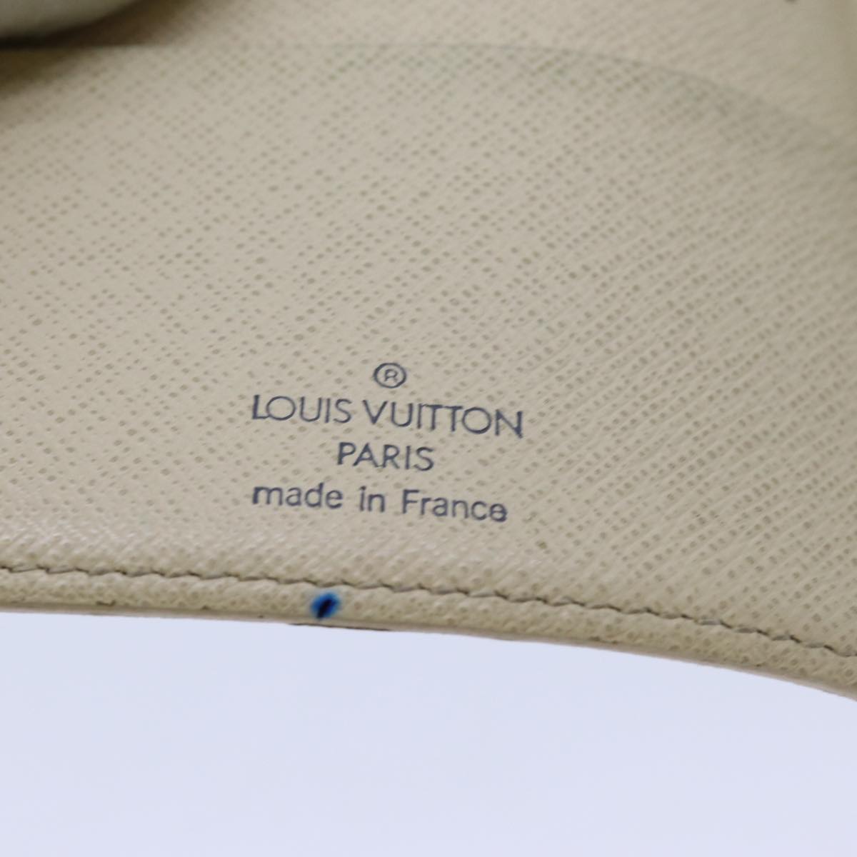 LOUIS VUITTON Damier Azur Agenda MM Day Planner Cover R20707 LV Auth 70715