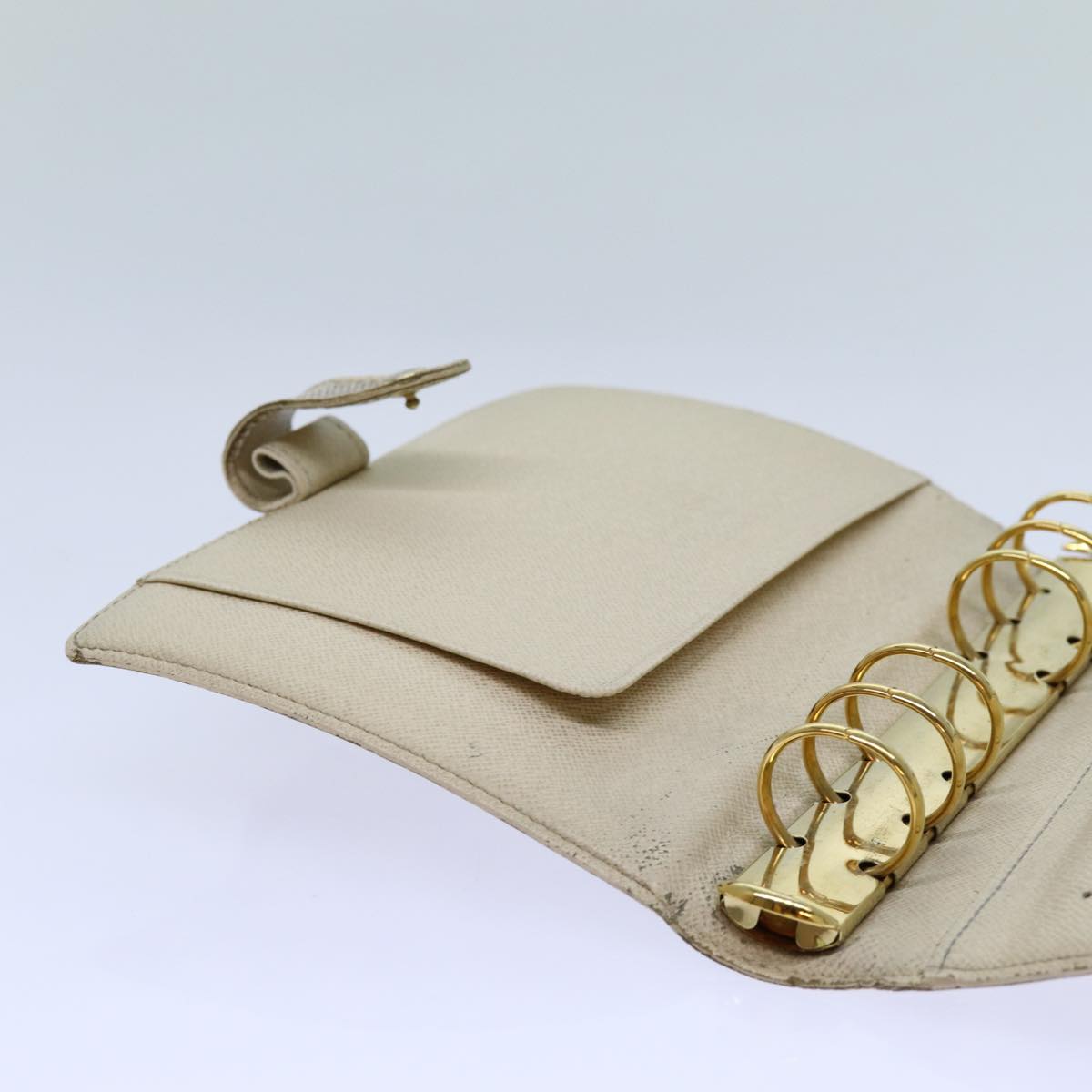 LOUIS VUITTON Damier Azur Agenda MM Day Planner Cover R20707 LV Auth 70715