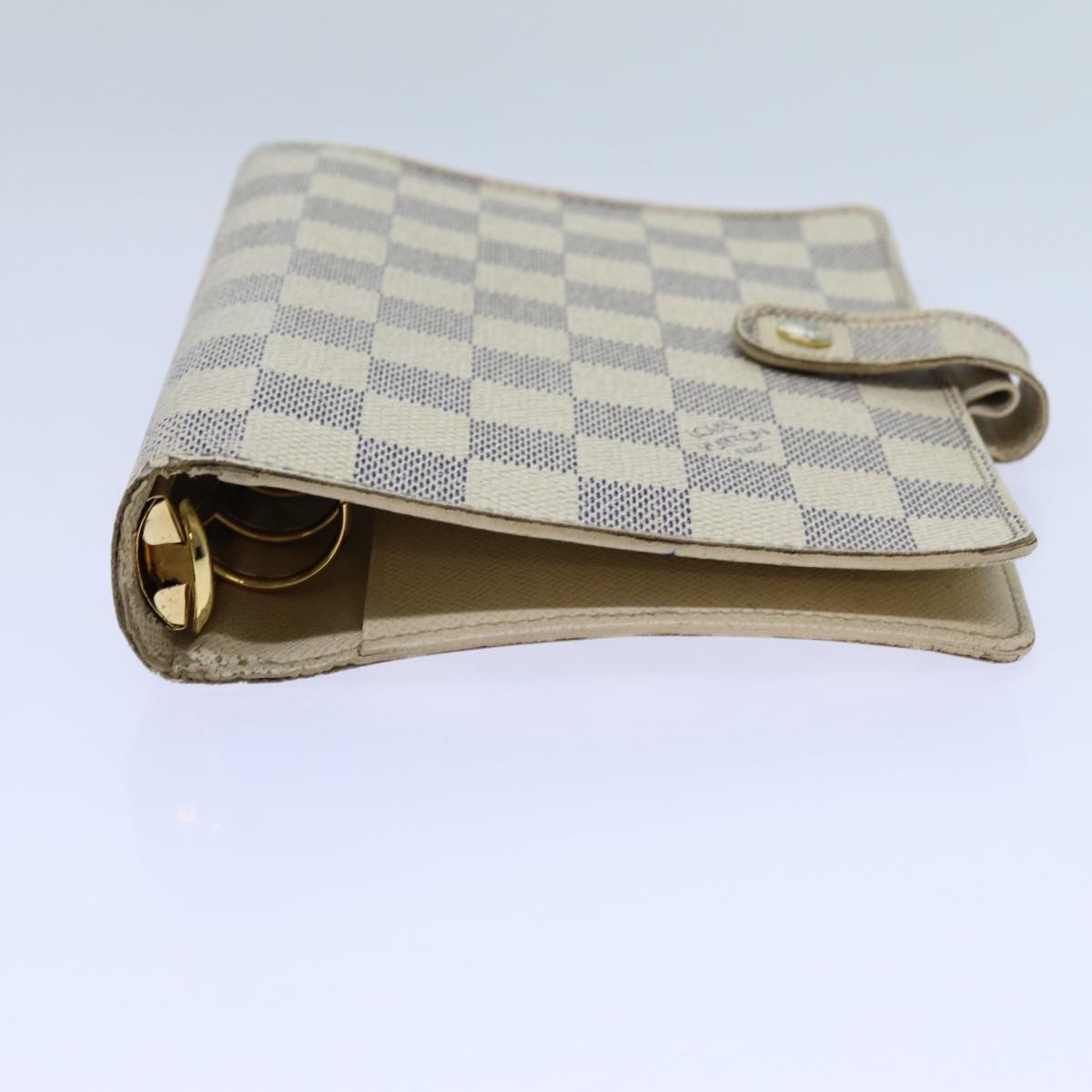 LOUIS VUITTON Damier Azur Agenda MM Day Planner Cover R20707 LV Auth 70715