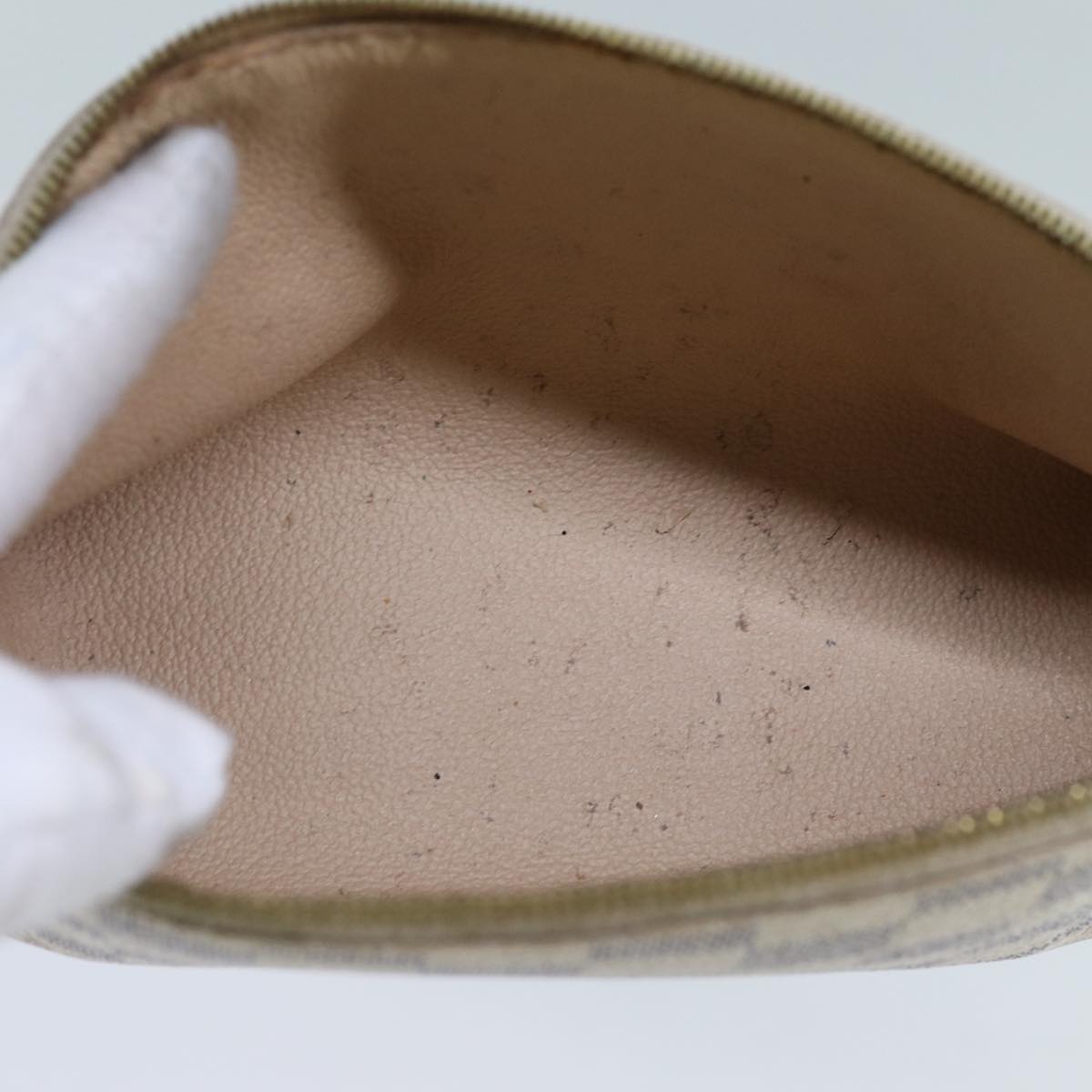 LOUIS VUITTON Damier Azur Pochette Cosmetic PM Pouch N60024 LV Auth 70722