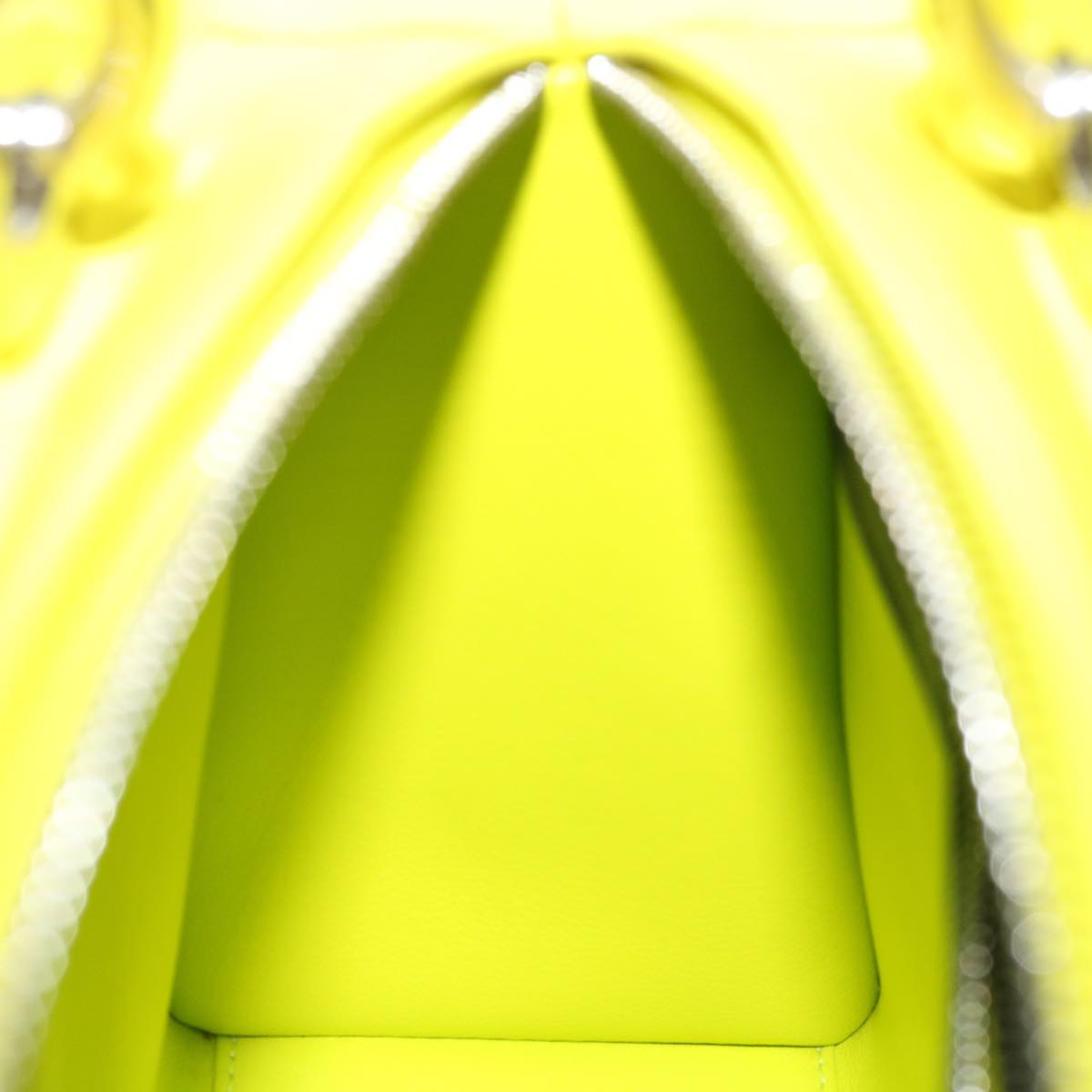 Christian Dior Lady Dior Canage Hand Bag Lamb Skin Blue Pink Auth 70762SV