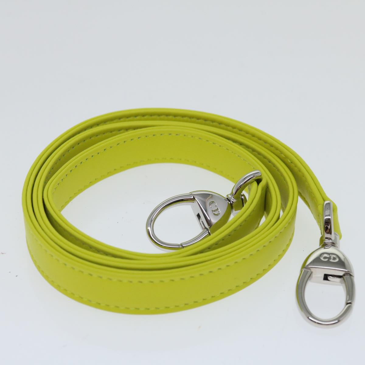 Christian Dior Lady Dior Canage Hand Bag Lamb Skin Blue Pink Auth 70762SV