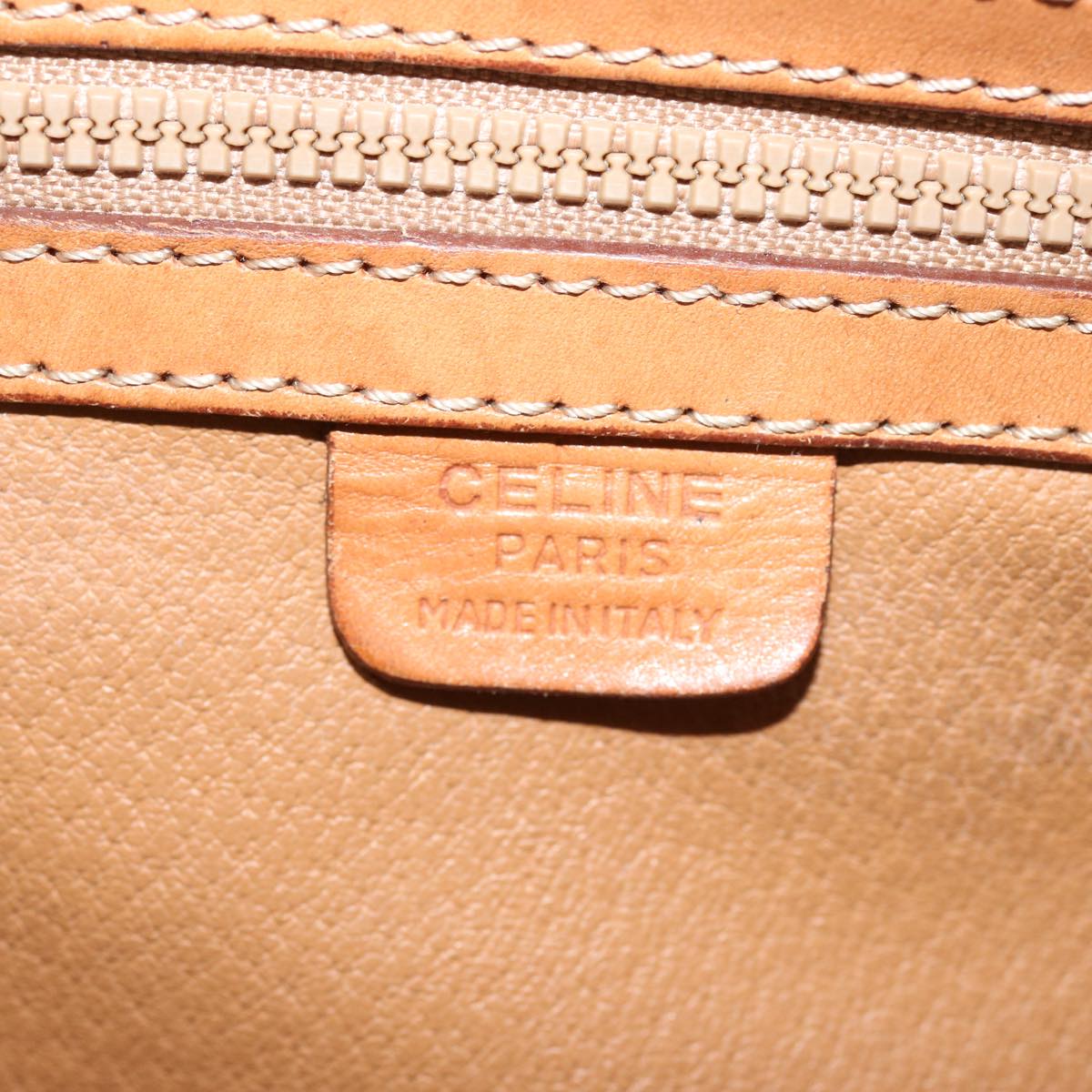 CELINE Macadam Canvas Shoulder Bag PVC Brown Auth 70829