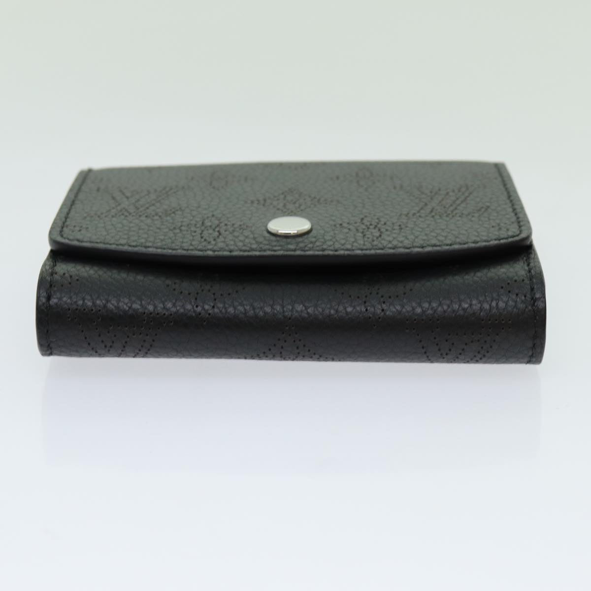 LOUIS VUITTON Mahina Portefeuille Iris Compact Wallet Noir M62540 LV Auth 70838M