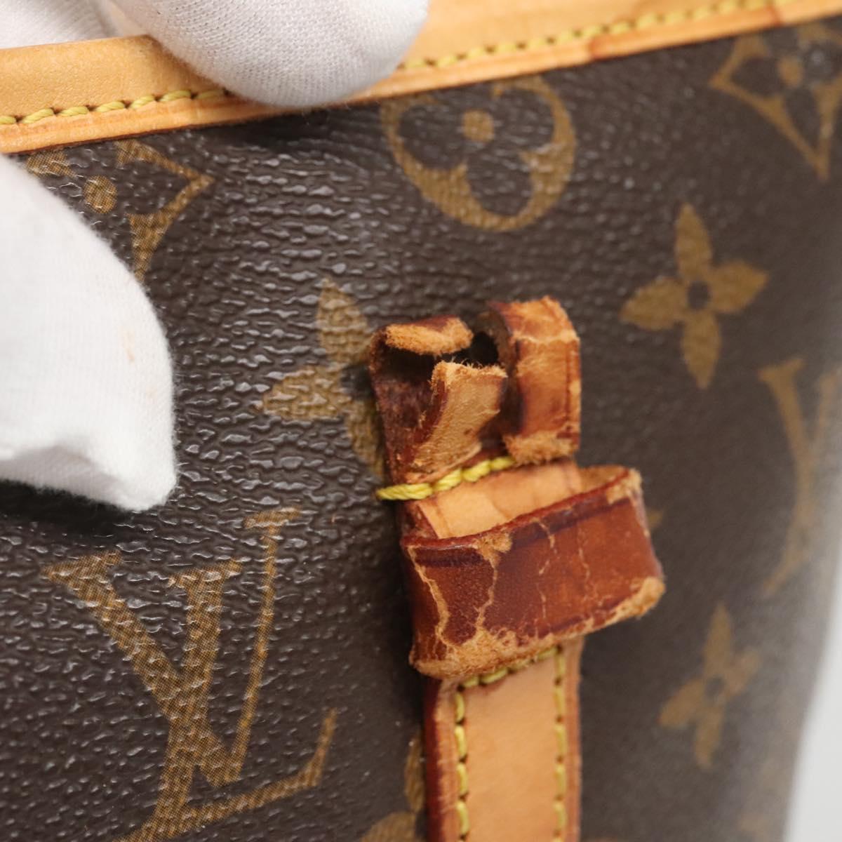 LOUIS VUITTON Monogram Bucket GM Shoulder Bag M42236 LV Auth 71488