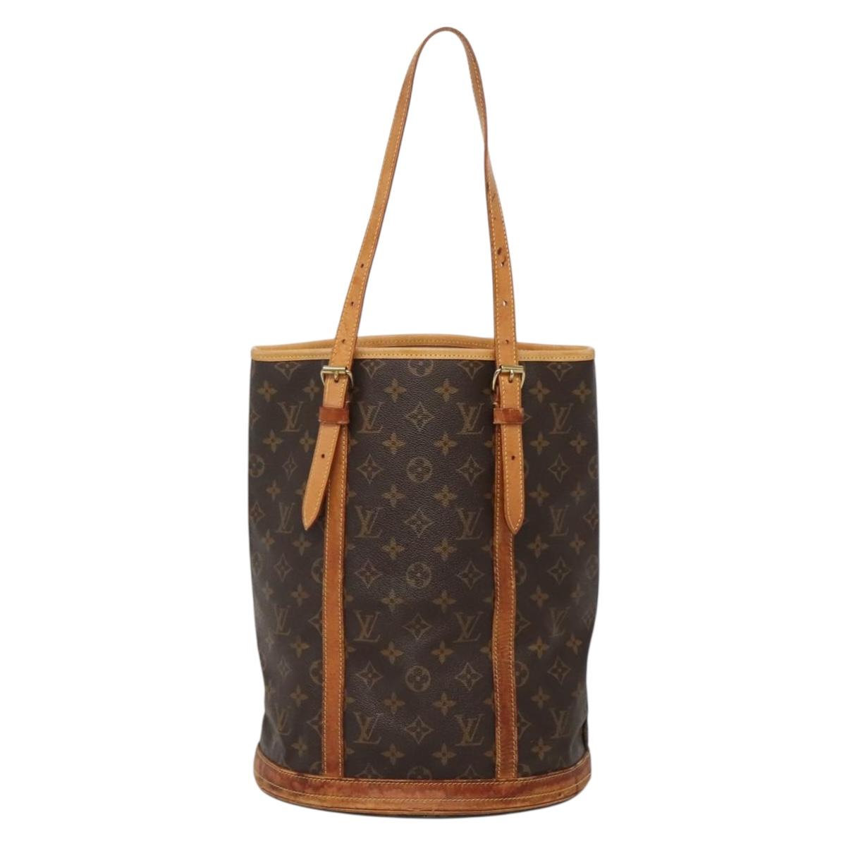 LOUIS VUITTON Monogram Bucket GM Shoulder Bag M42236 LV Auth 71488