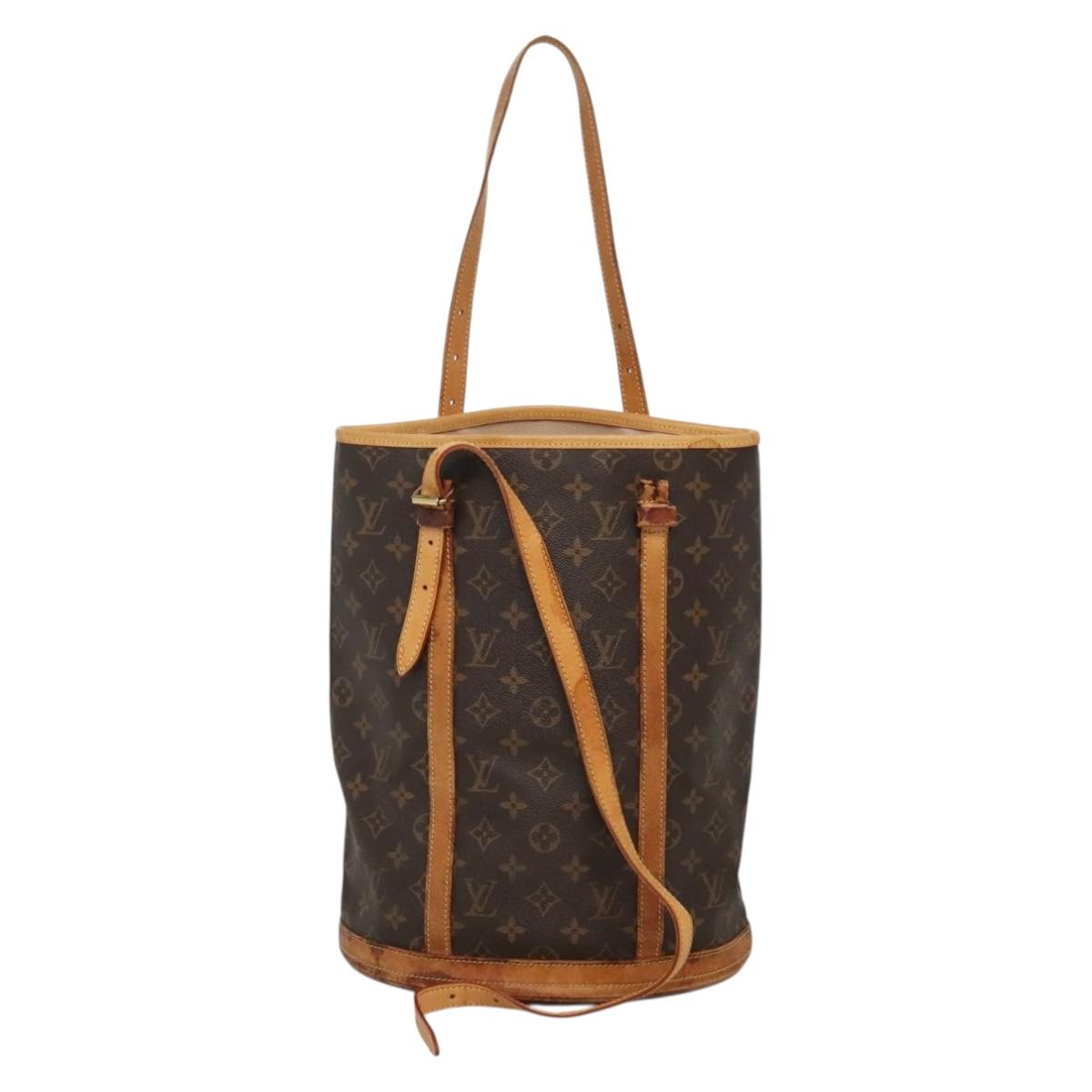 LOUIS VUITTON Monogram Bucket GM Shoulder Bag M42236 LV Auth 71488