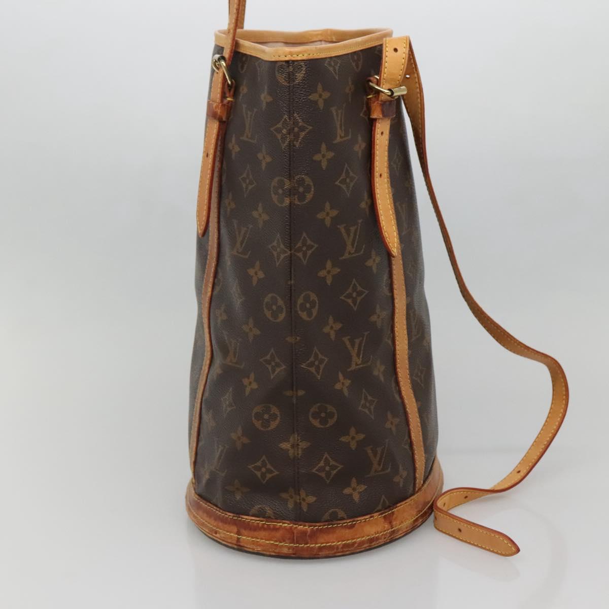 LOUIS VUITTON Monogram Bucket GM Shoulder Bag M42236 LV Auth 71488